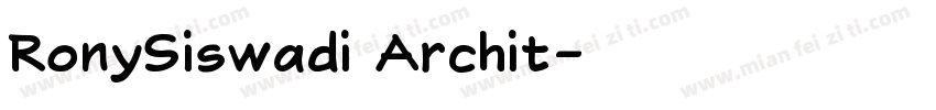 RonySiswadi Archit字体转换